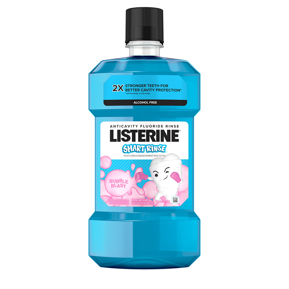 listerine mouthwash rinse bubble smart blast fluoride flavor oral oz anticavity cvs