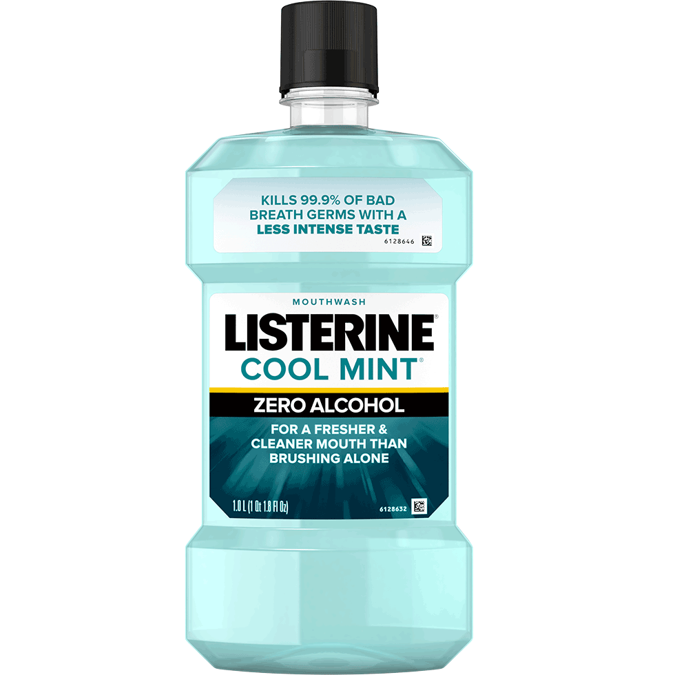 Listerine Mouth Wash Cool Mint Blue Solution Oral Care -Kosher