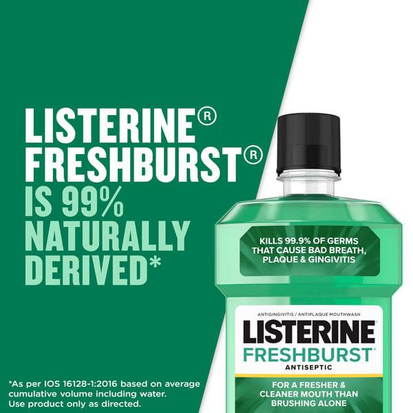 Listerine Antiseptic Mouthwash For Bad Breath And Plaque, Cool